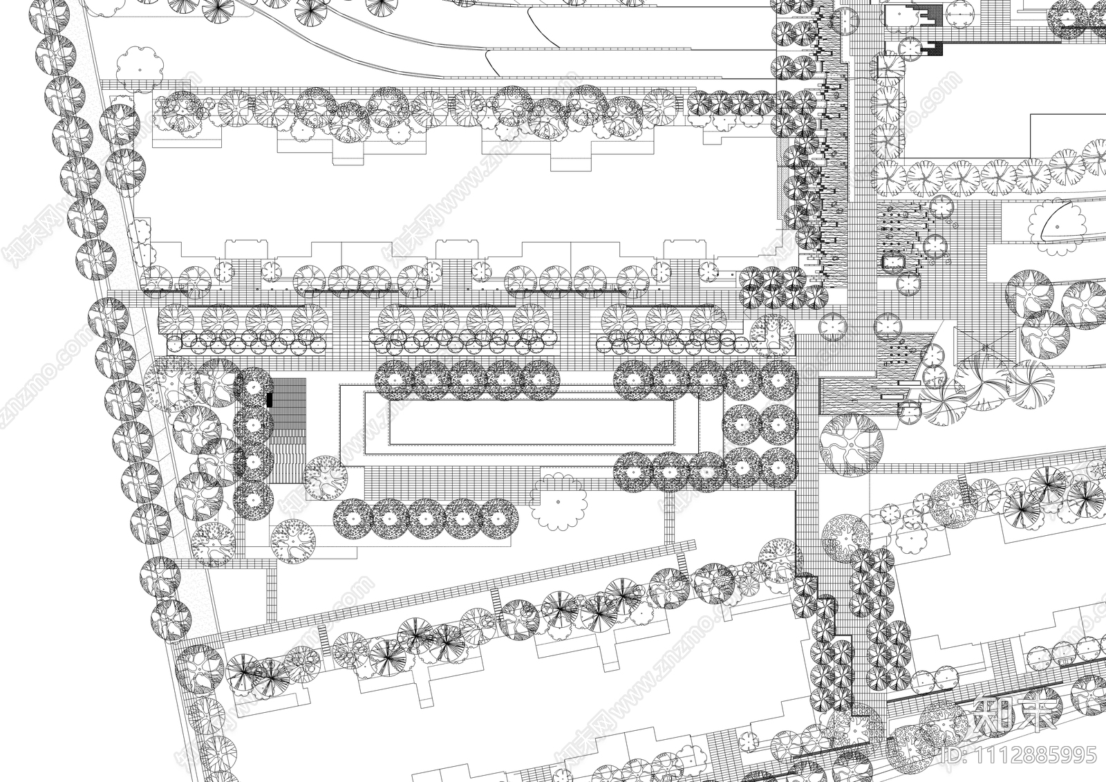 小区园林绿化图方案施工图下载【ID:1112885995】