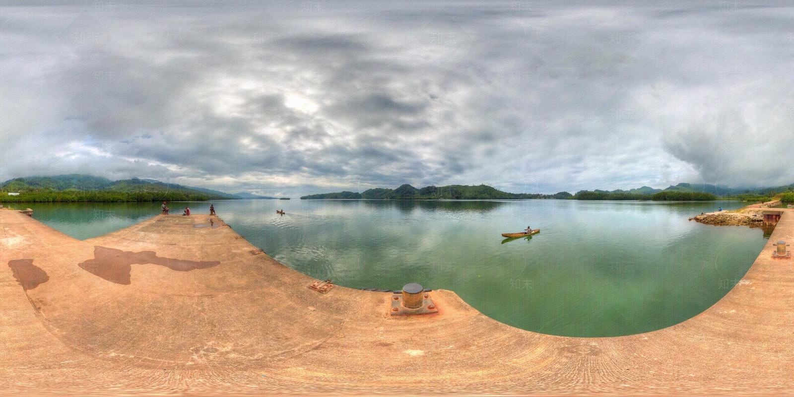 群山滨水驳岸HDR贴图下载【ID:1112892277】