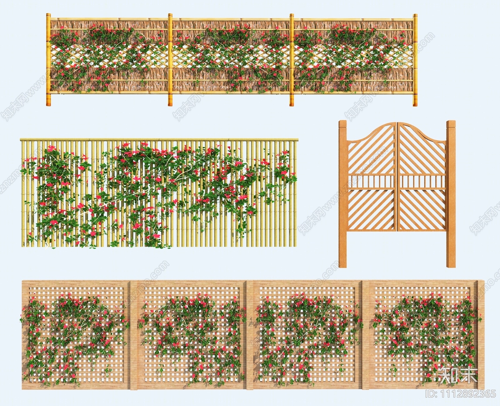 中式围栏3D模型下载【ID:1112892365】