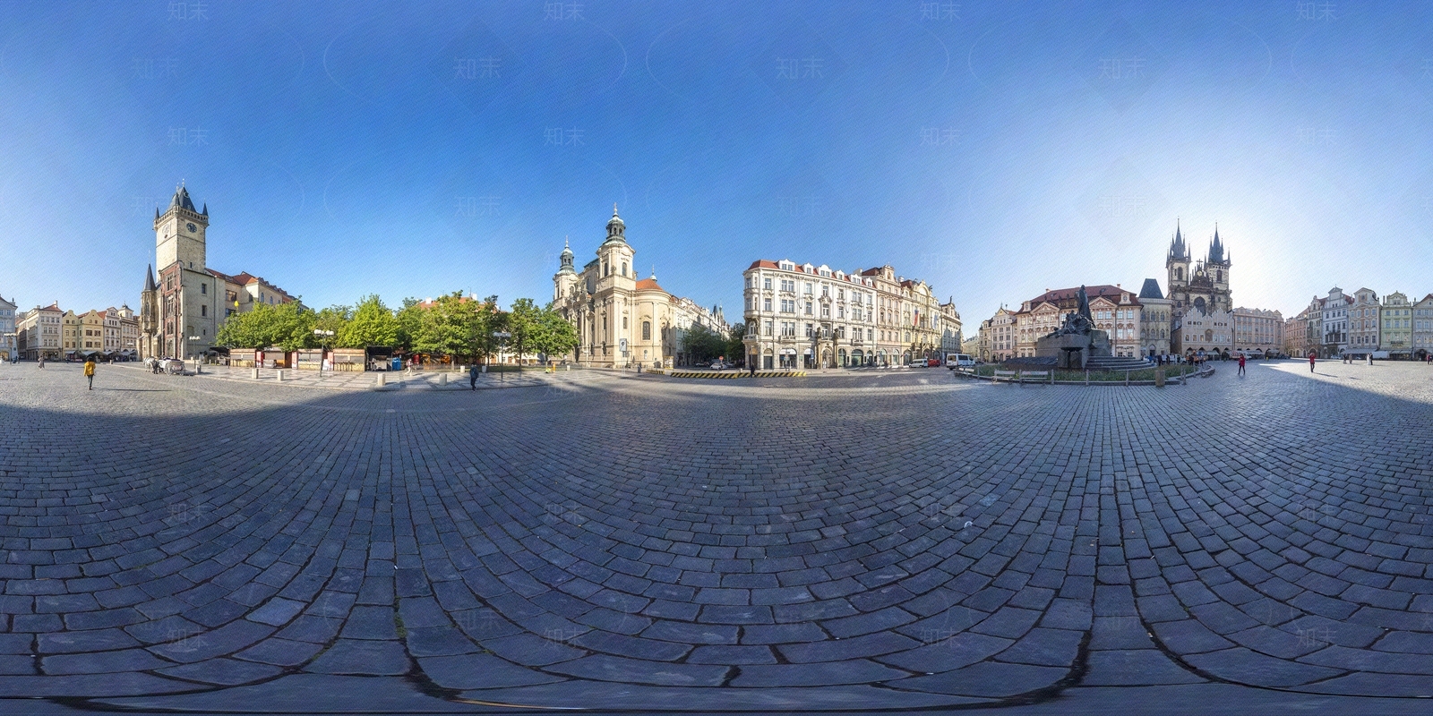 特色小镇街道广场HDR贴图下载【ID:1112894132】