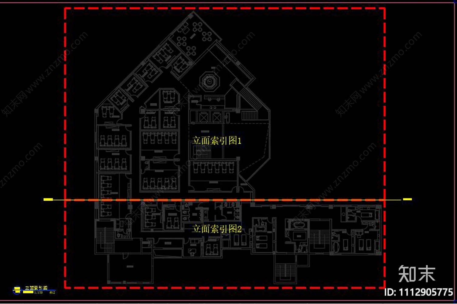 足浴店cad施工图下载【ID:1112905775】