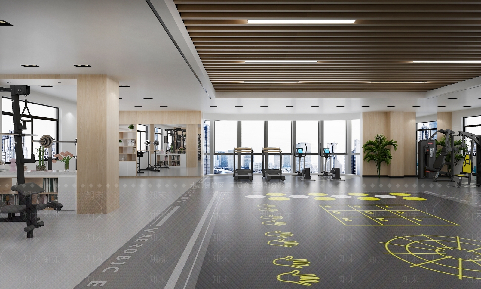 现代健身房3D模型下载【ID:1112908892】