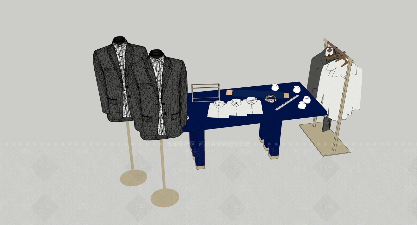 现代服装SU模型下载【ID:1112914324】