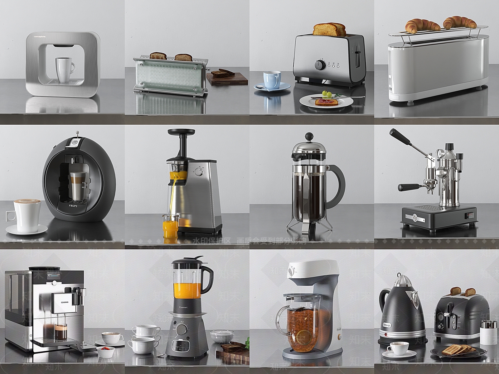 现代榨汁机3D模型下载【ID:1112929412】