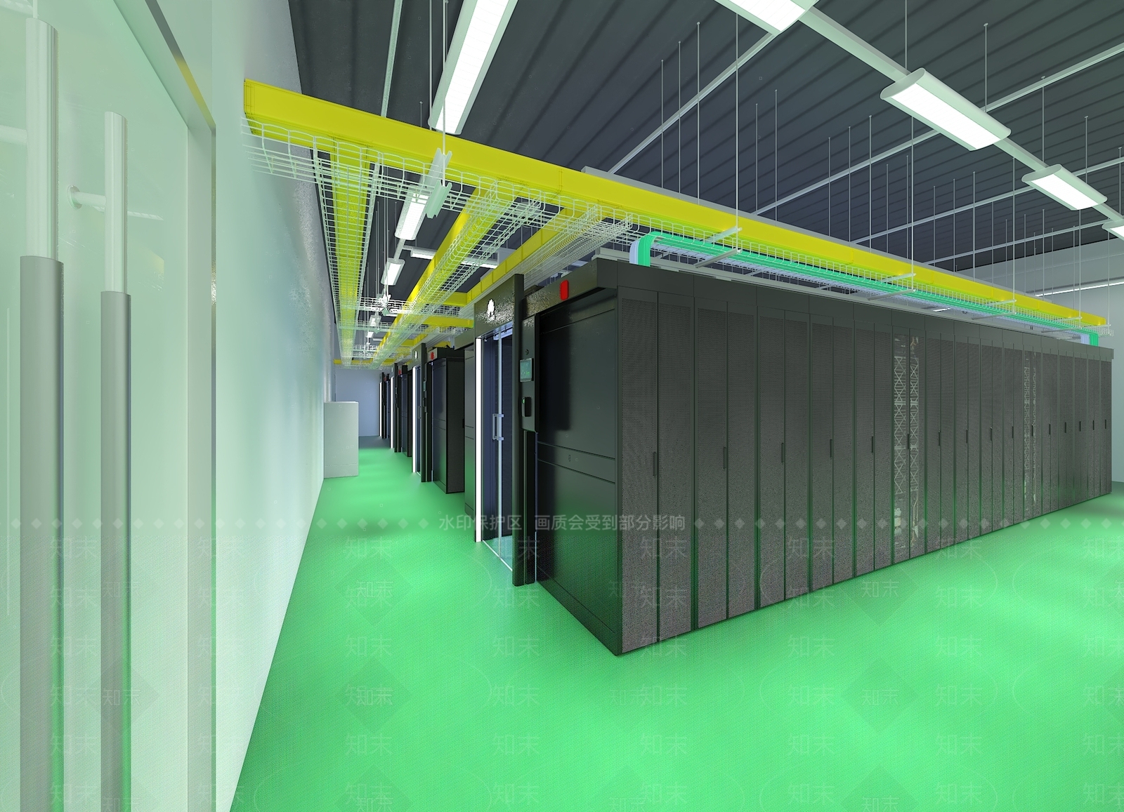 现代机房3D模型下载【ID:1112918655】