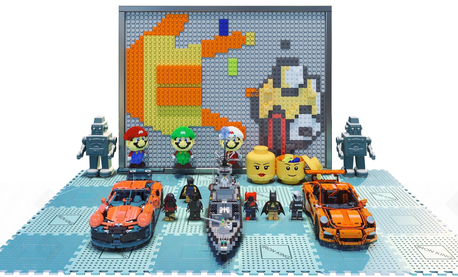 现代乐高积木3D模型下载【ID:1112929782】