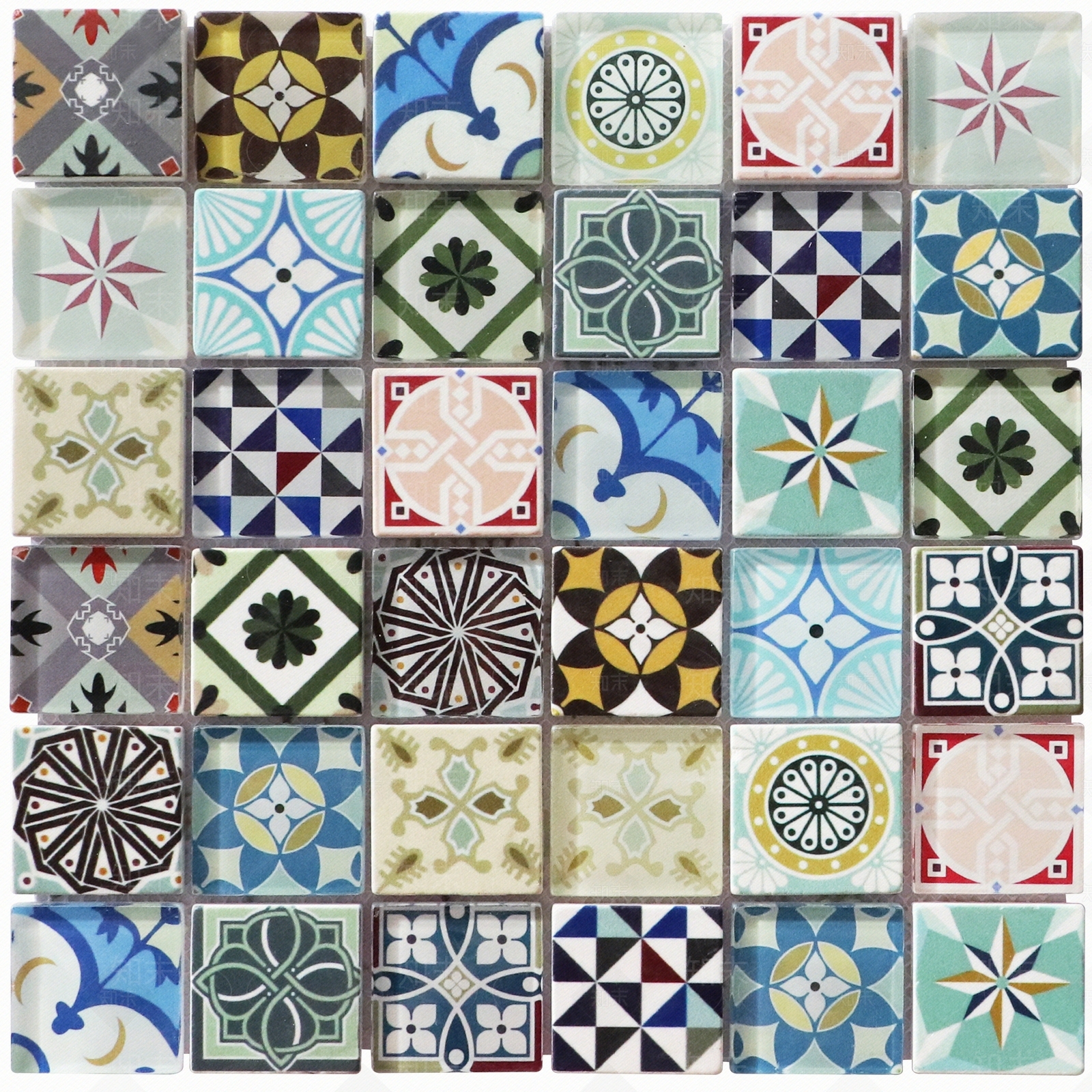 混铺仿古瓷砖花砖贴图下载【ID:1116441015】