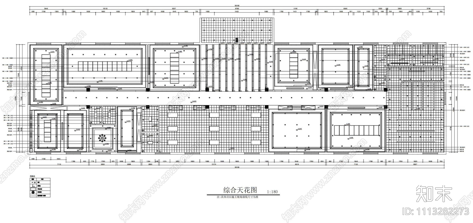 现代简约办公室空间设计cad施工图下载【ID:1113282273】