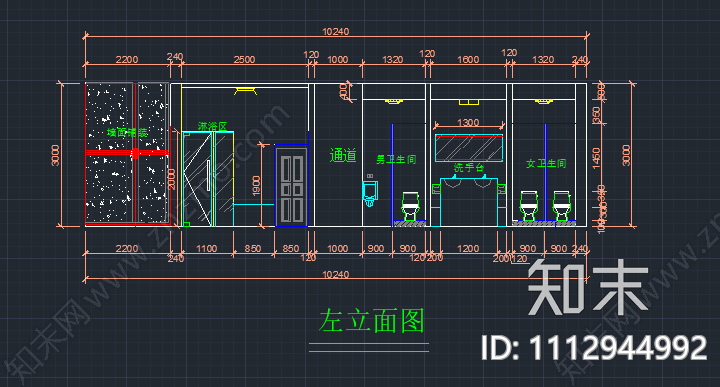 新中式餐厅cad施工图下载【ID:1112944992】