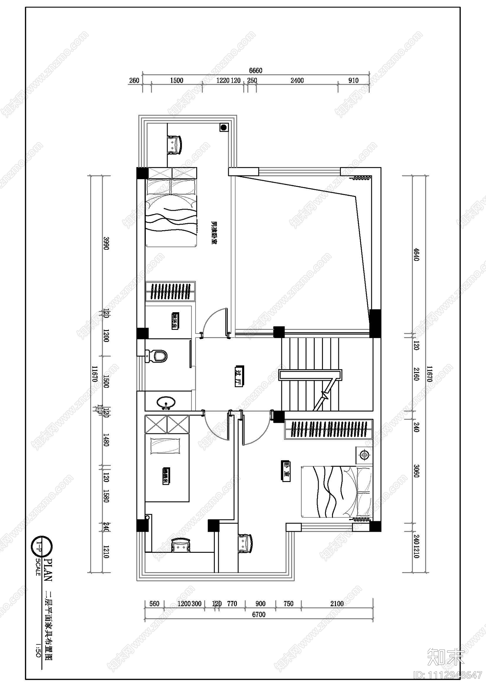 欧式古典别墅施工图cad施工图下载【ID:1112948647】