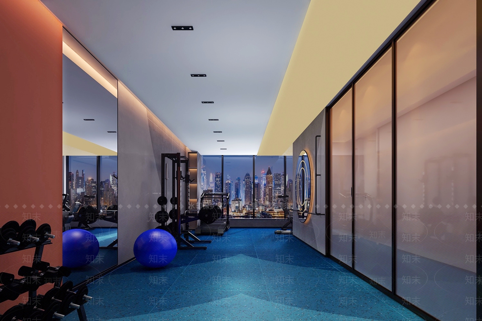 现代健身房3D模型下载【ID:1112949226】