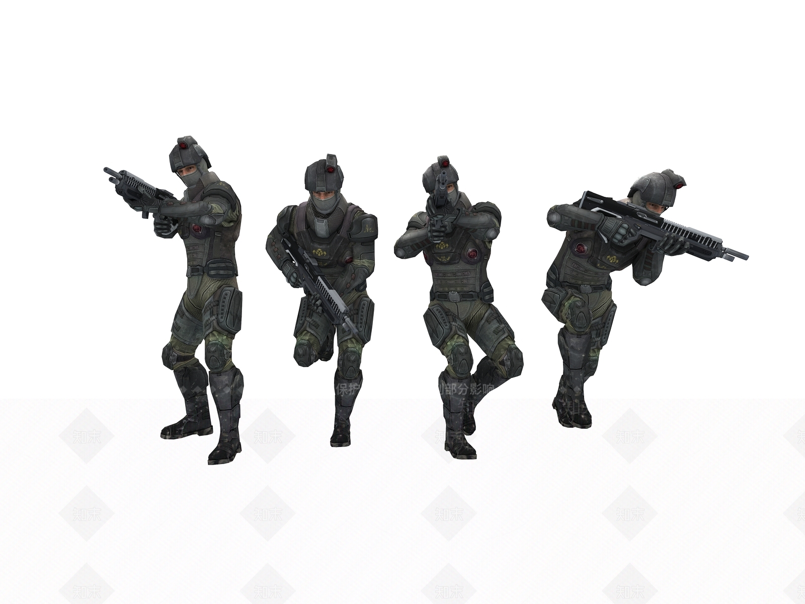 现代军人3D模型下载【ID:1112980215】