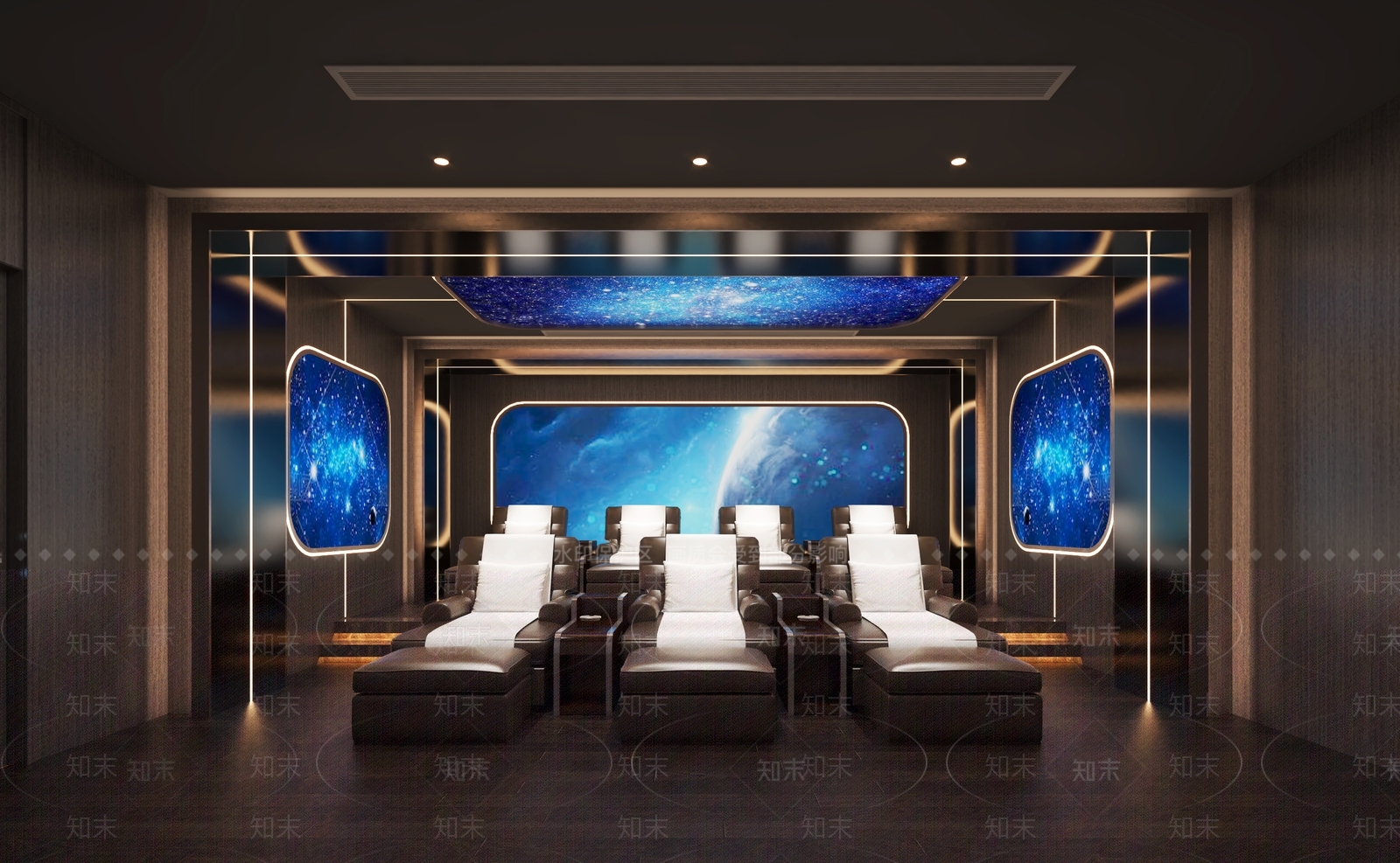 现代影音室3D模型下载【ID:1112953860】