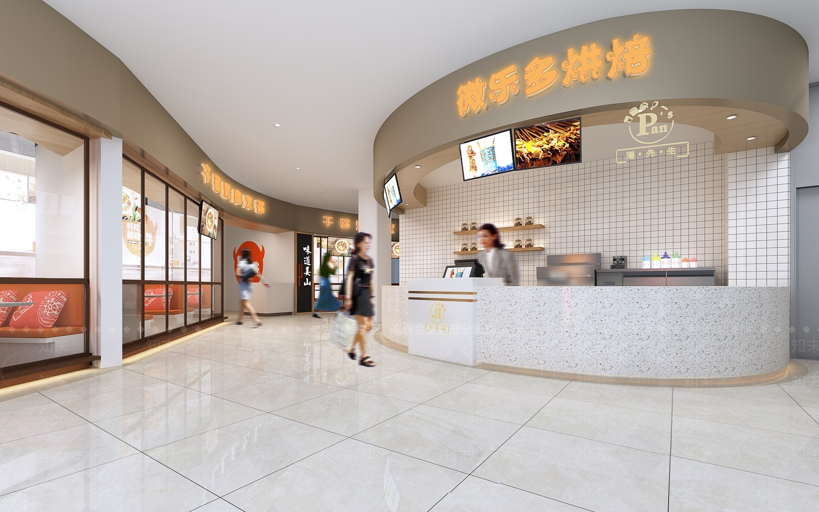 现代商场过道3D模型下载【ID:1112954406】