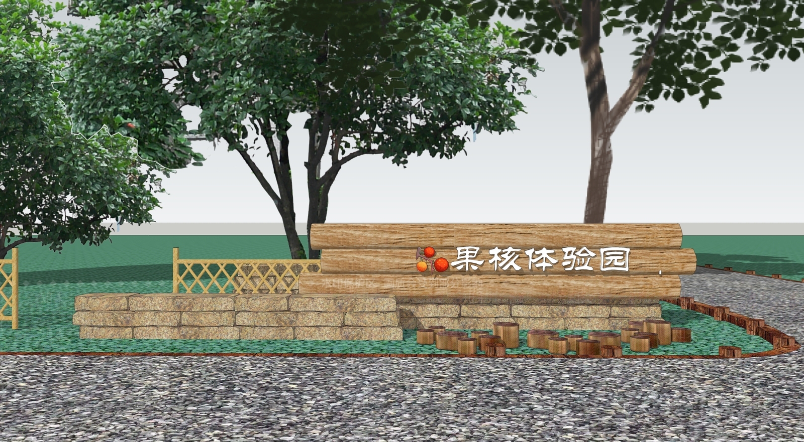现代指示牌SU模型下载【ID:1112954673】