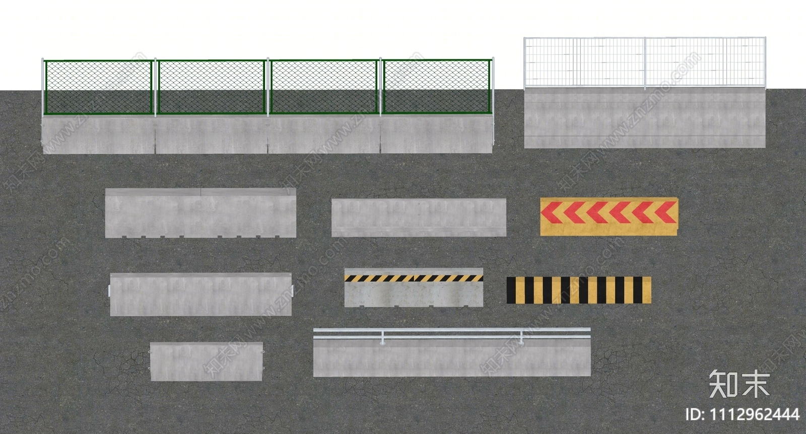 现代道路护栏SU模型下载【ID:1112962444】