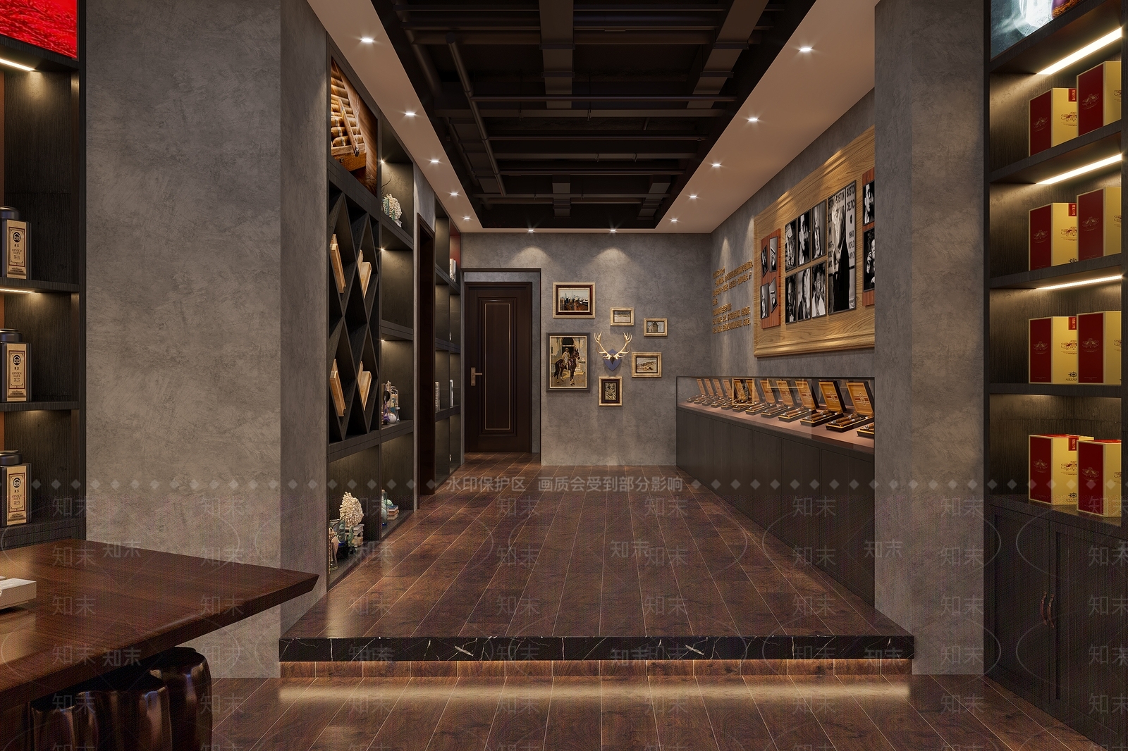 现代烟酒店3D模型下载【ID:1112973041】
