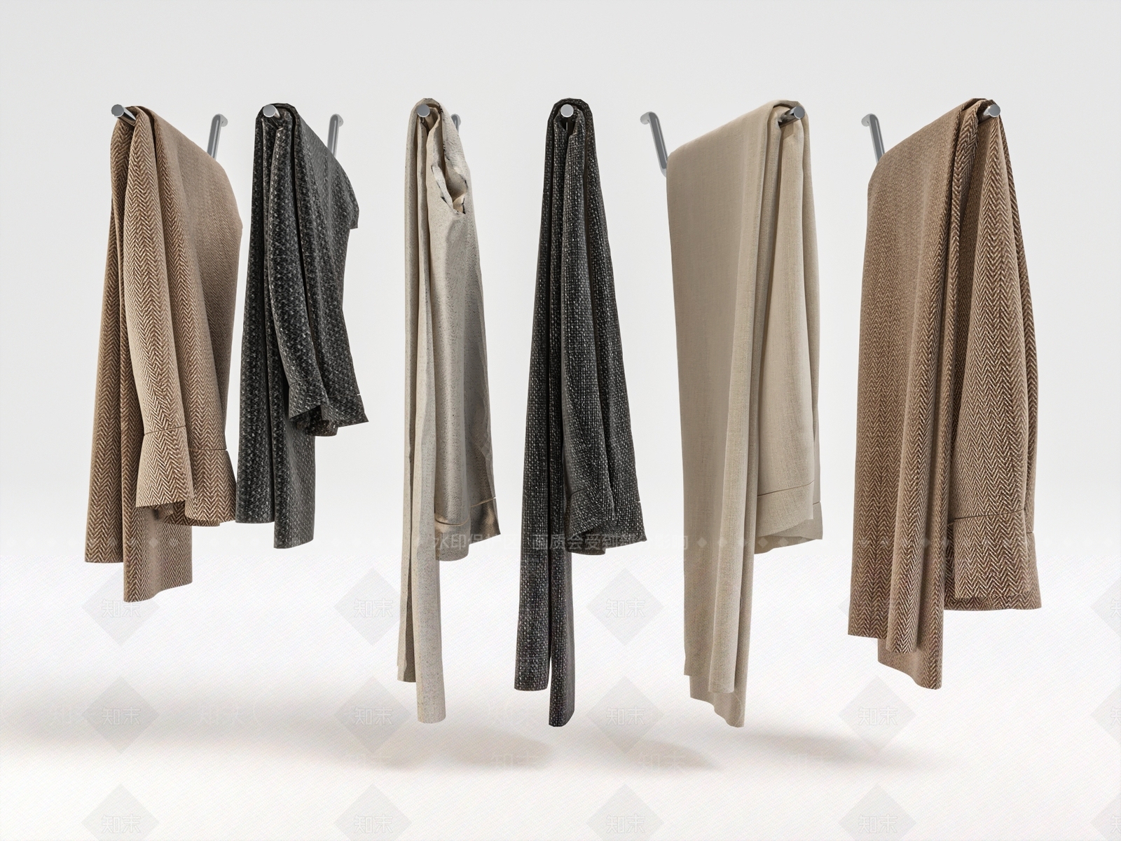 现代裤子3D模型下载【ID:1112980162】