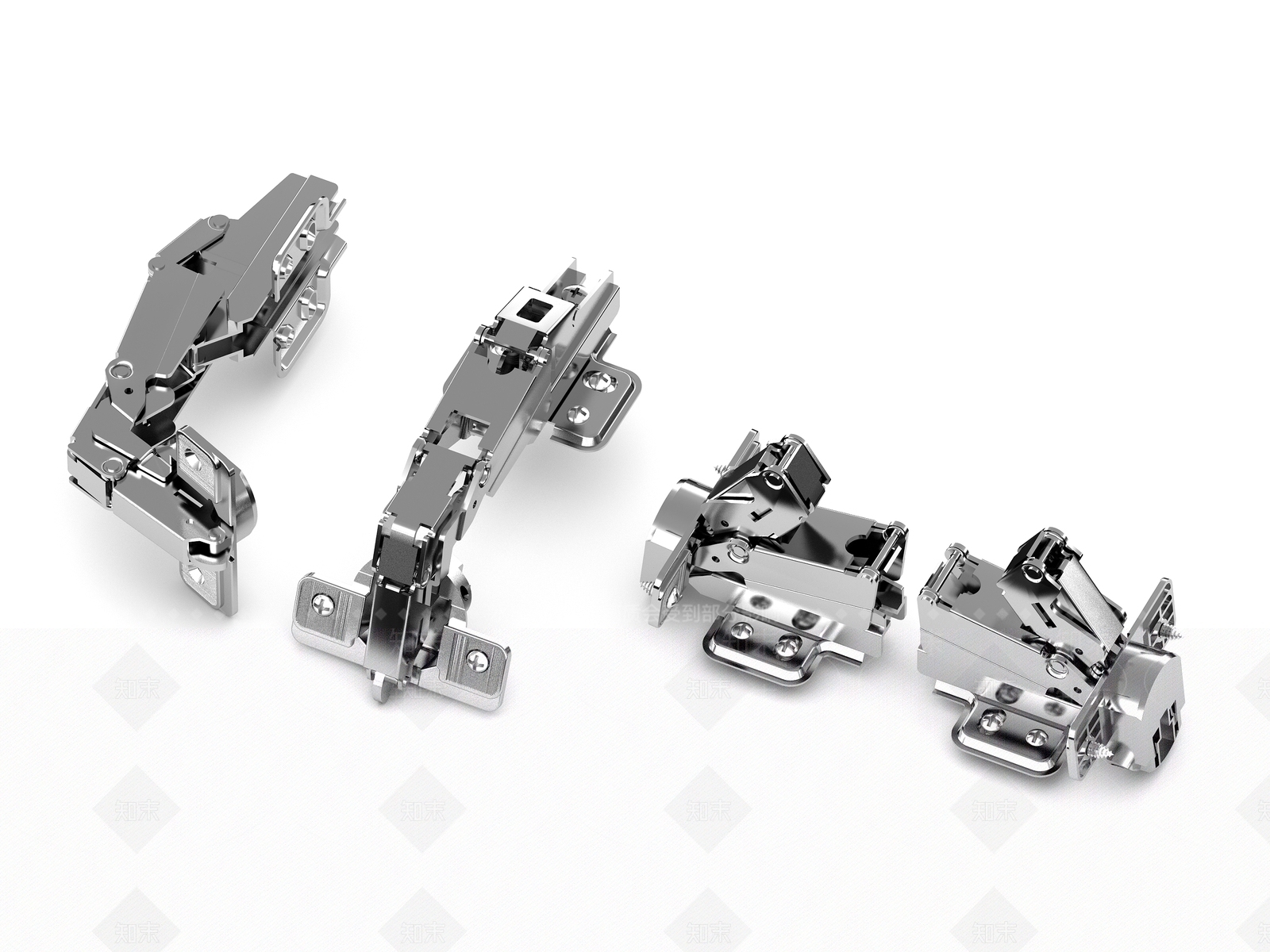 现代铰链合页3D模型下载【ID:1113005338】