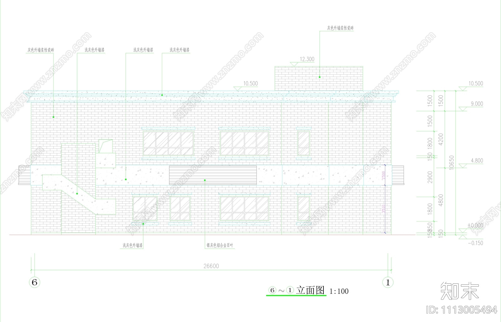 路桥收费中心CADcad施工图下载【ID:1113005494】