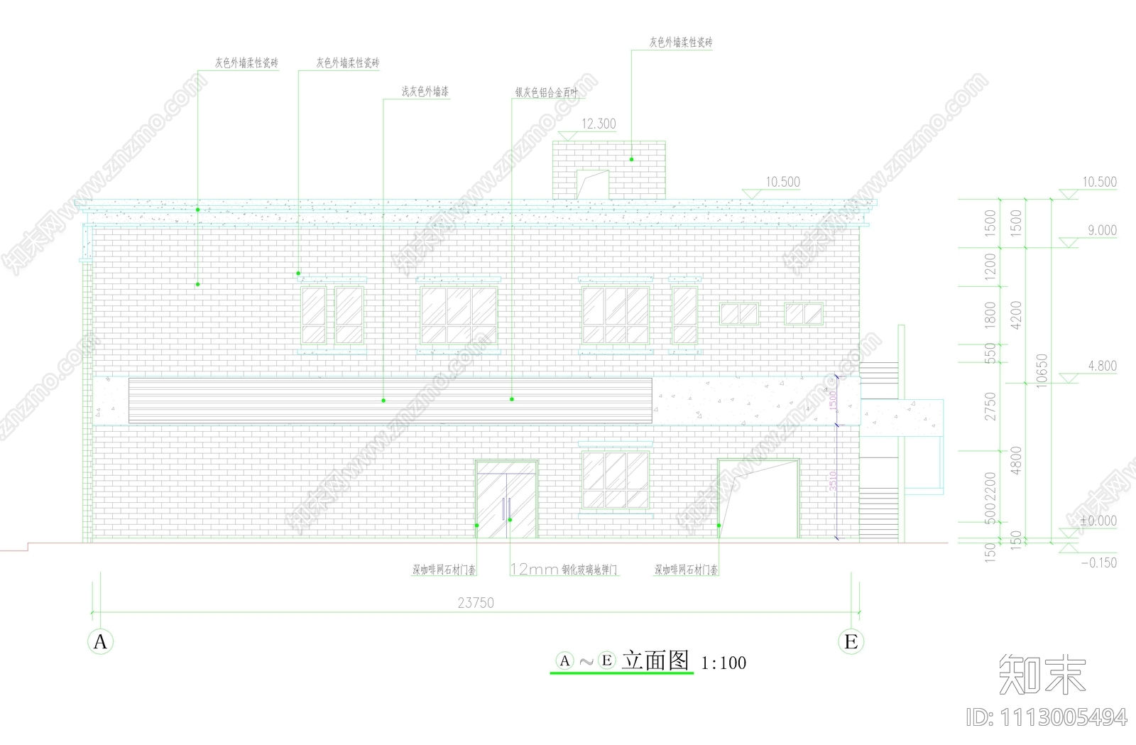 路桥收费中心CADcad施工图下载【ID:1113005494】