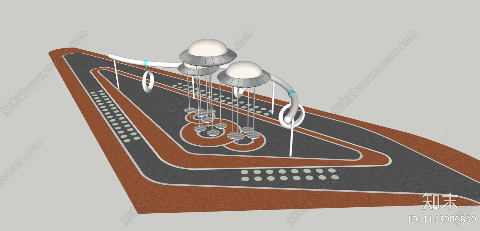 现代儿童游乐区SU模型下载【ID:1113006850】