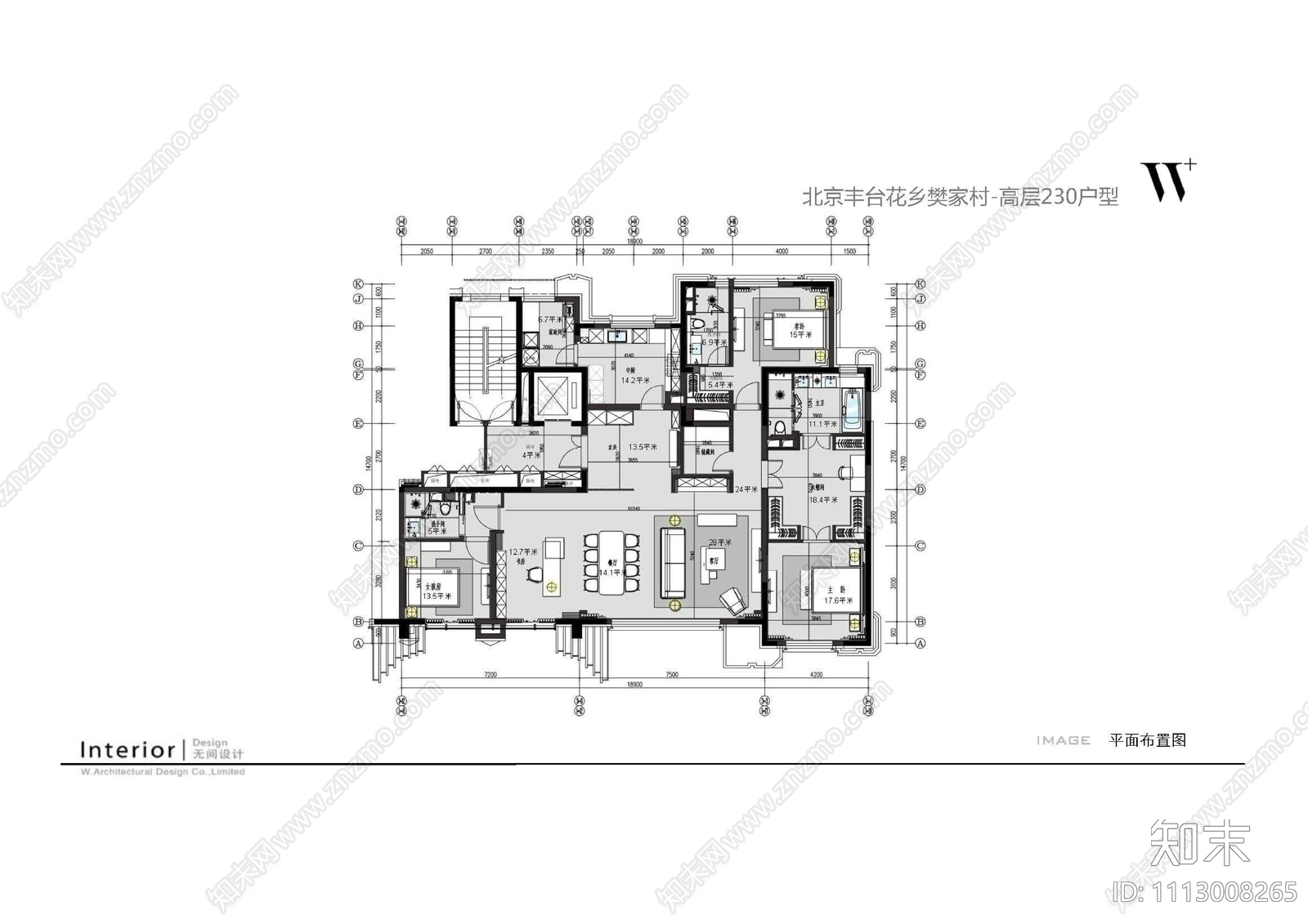 新中式cad施工图下载【ID:1113008265】