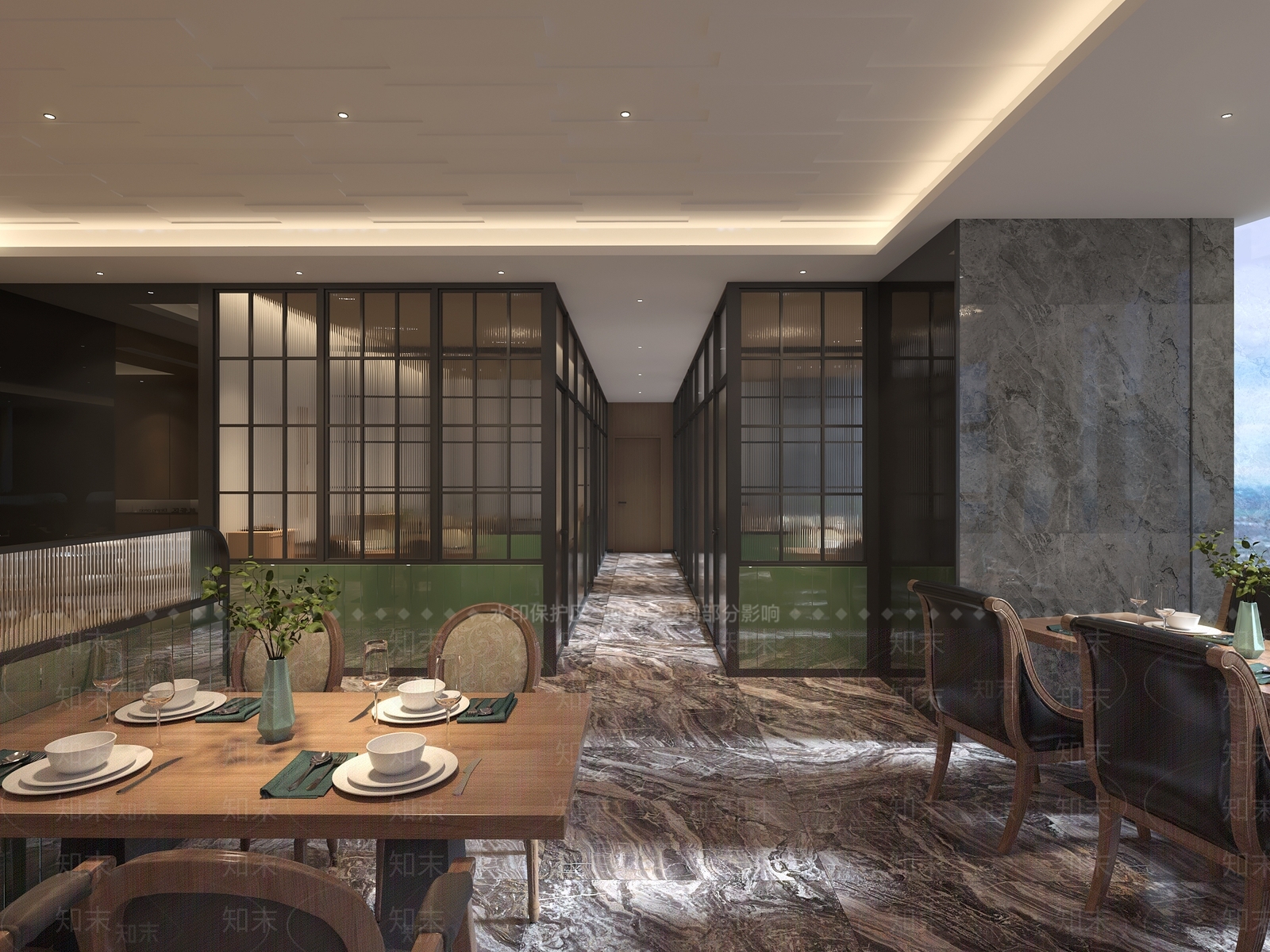 现代自助餐厅3D模型下载【ID:1113014392】