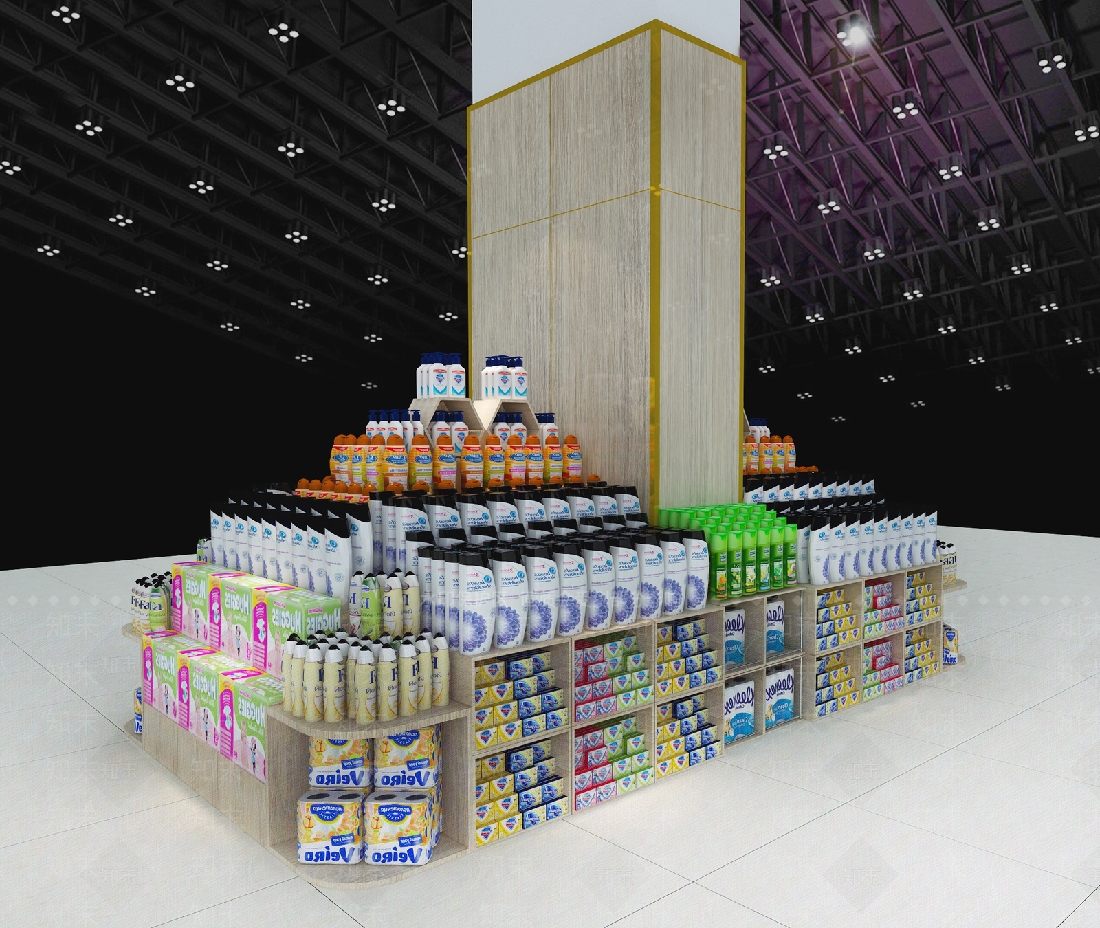 现代超市地堆3D模型下载【ID:1113018569】