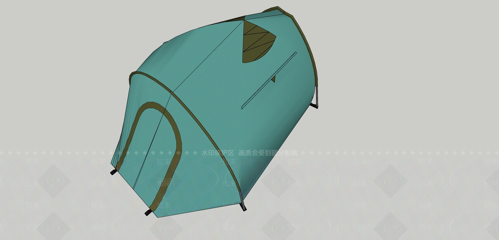 现代露营帐篷SU模型下载【ID:1113020449】