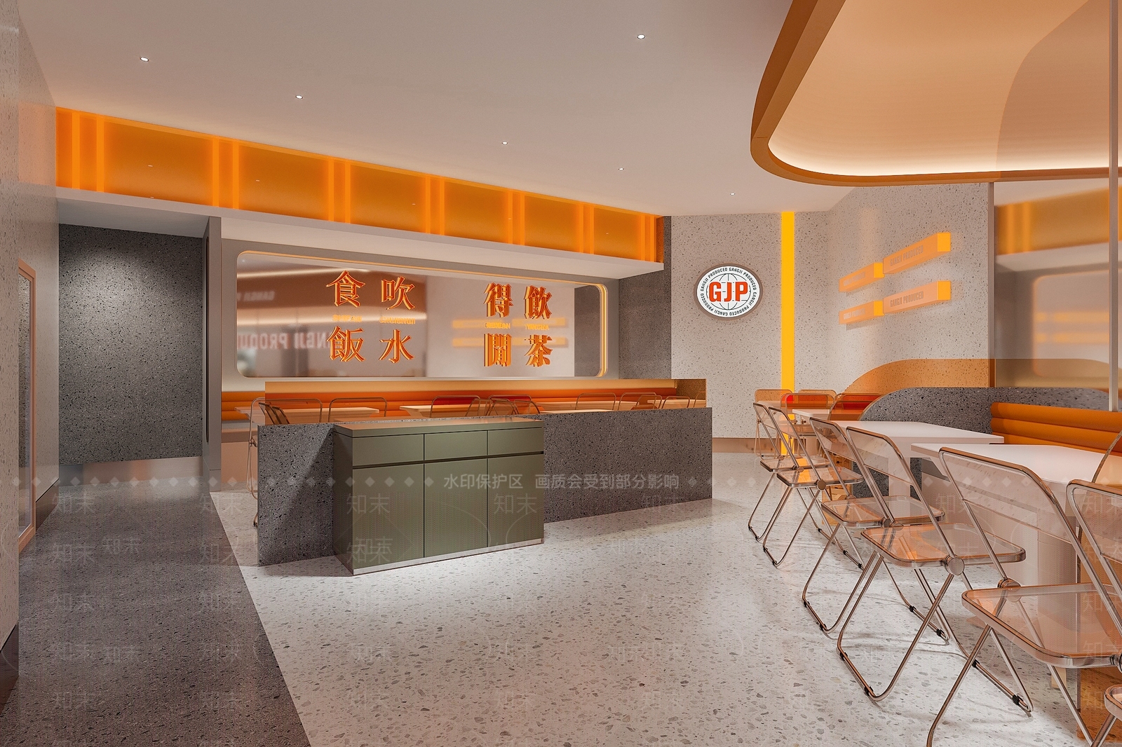 现代奶茶店3D模型下载【ID:1113024735】