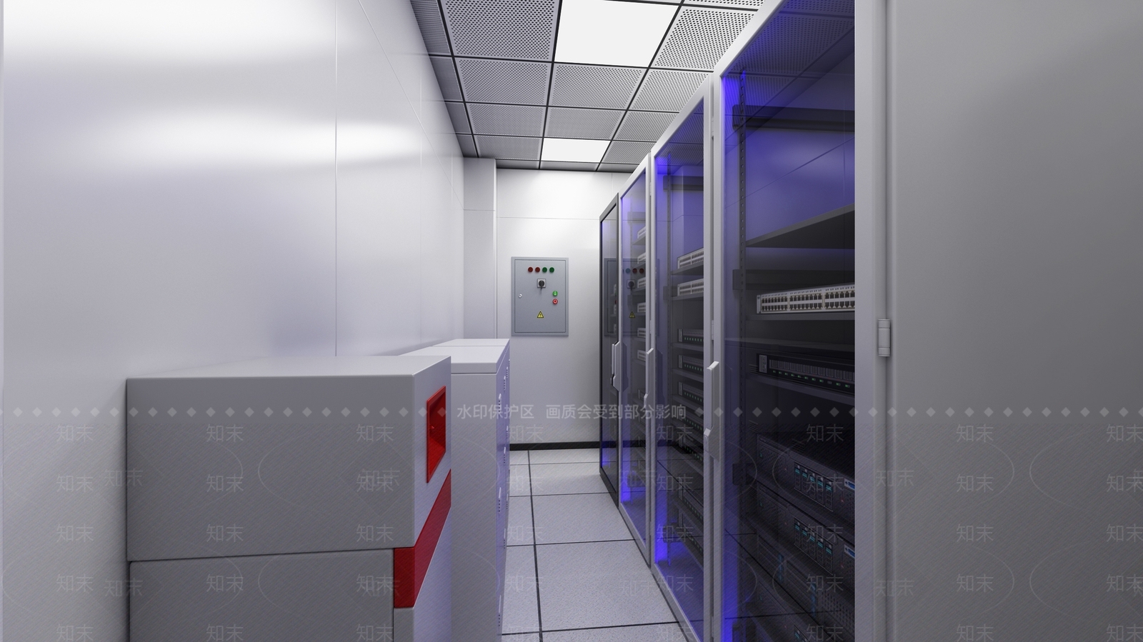 现代机房3D模型下载【ID:1113027846】