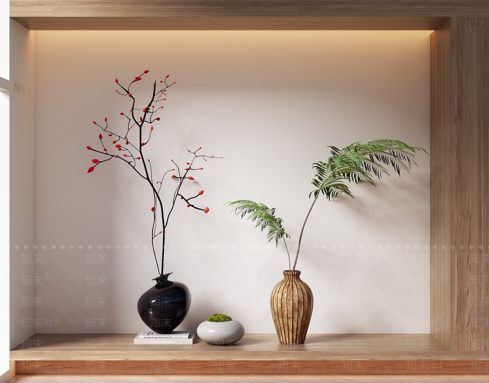 新中式盆栽盆景3D模型下载【ID:1113028062】