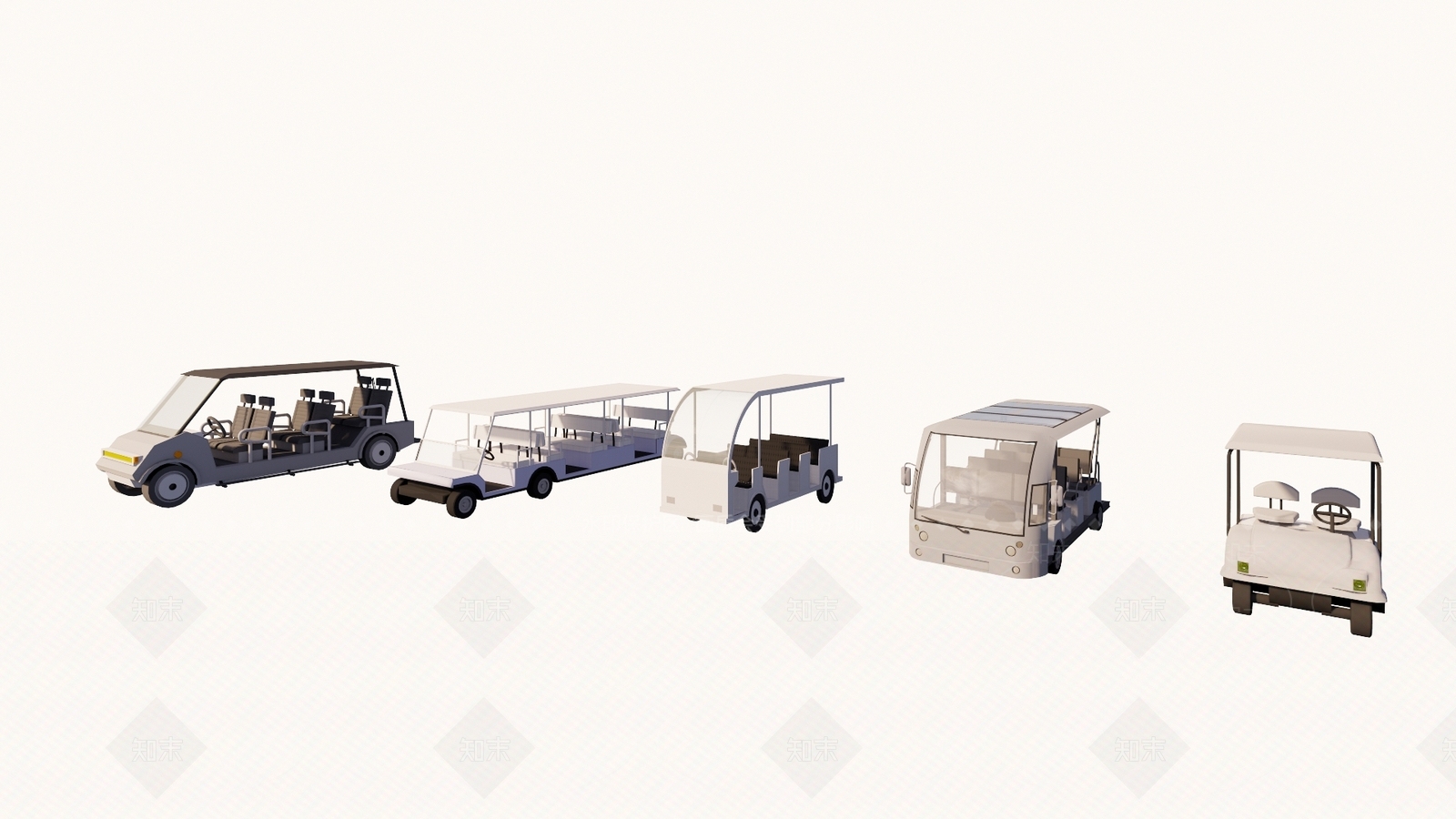 现代电动观光车SU模型下载【ID:1113048220】