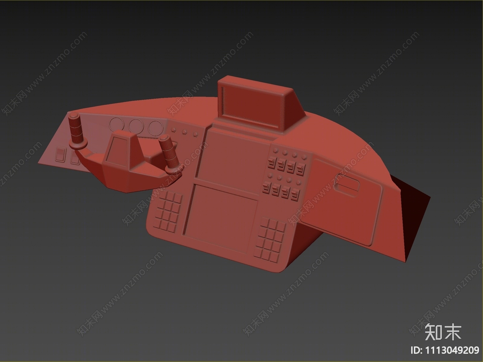 现代勘探车室内操控板3D模型下载【ID:1113049209】