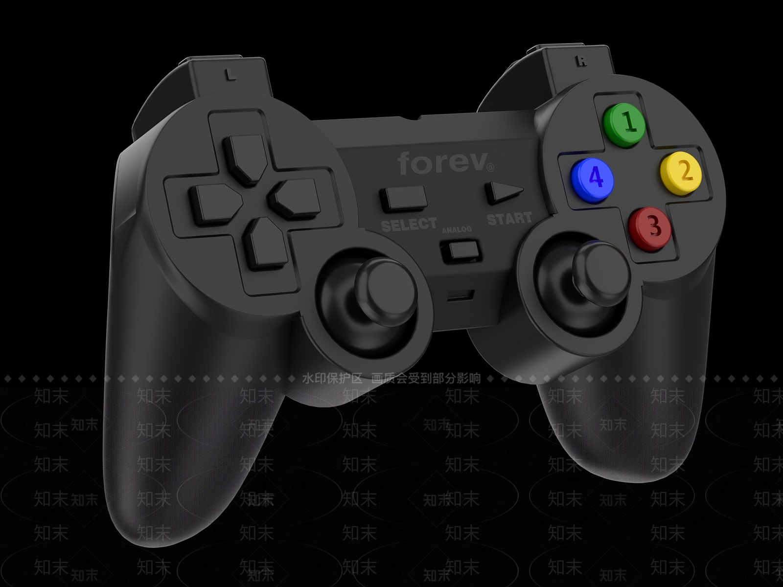 现代游戏手柄3D模型下载【ID:1113051125】