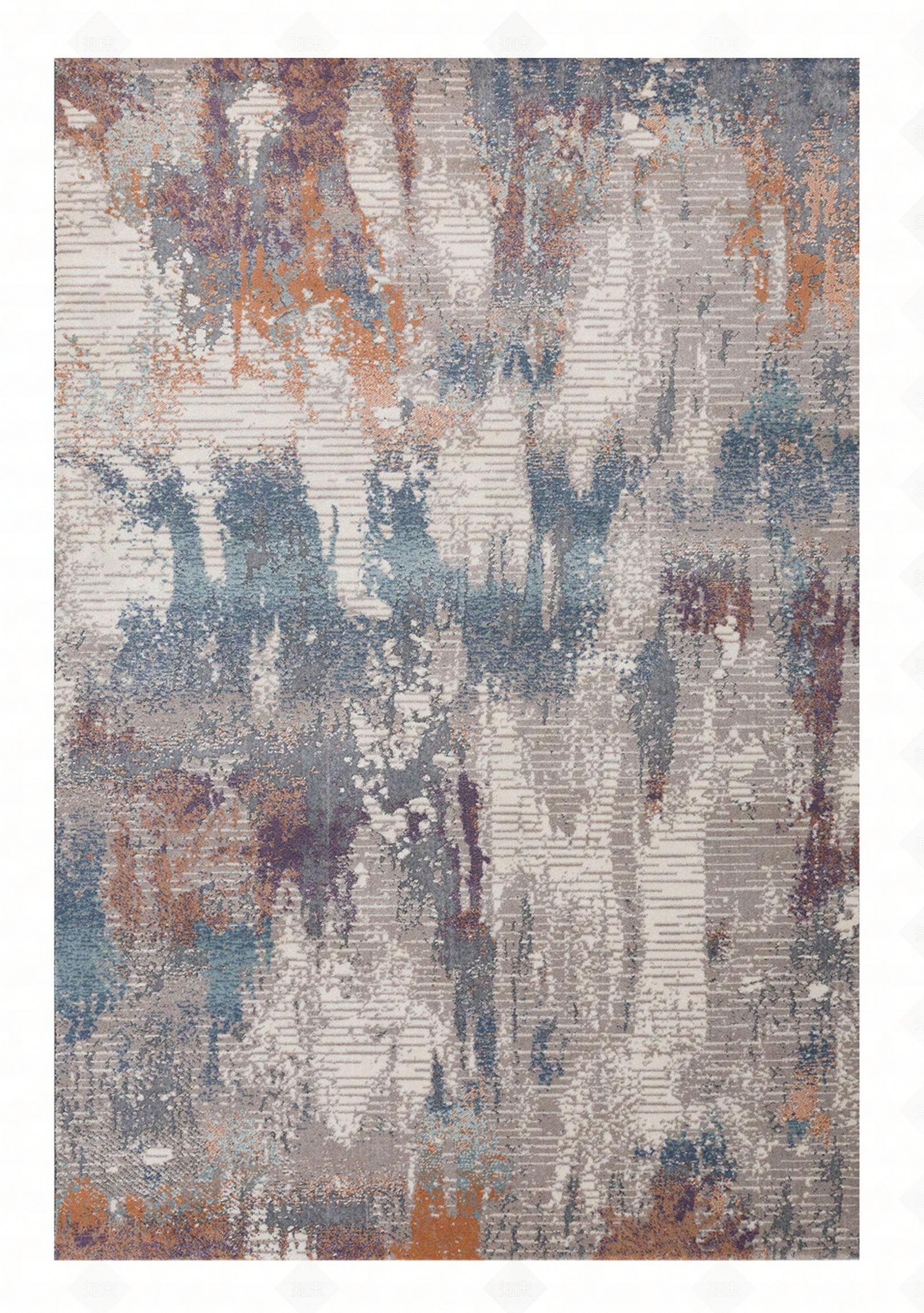 现代简约肌理方形地毯贴图下载【ID:1113096097】