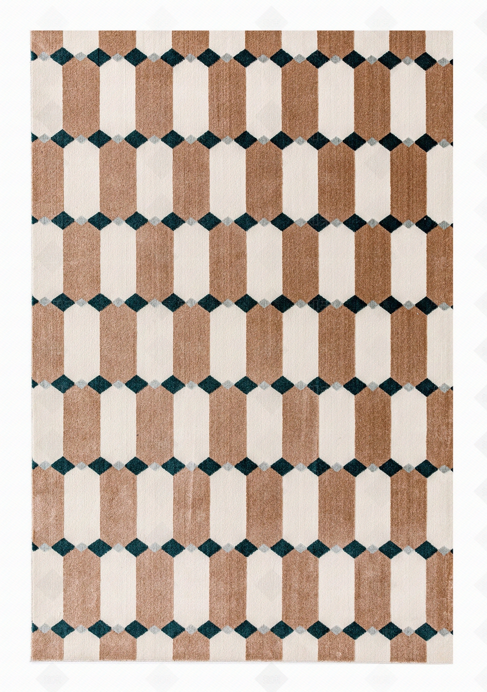 现代简约几何图形方形地毯贴图下载【ID:1113101479】