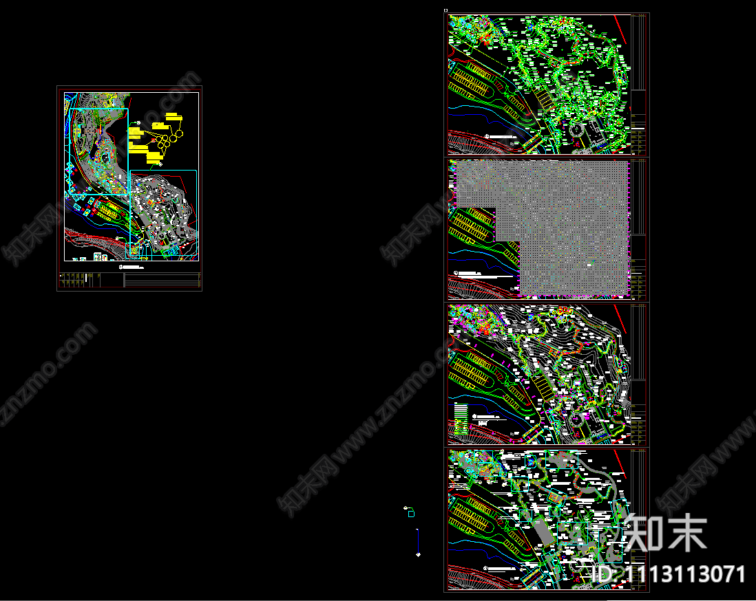 某温泉度假村分区二绿化施工图施工图下载【ID:1113113071】