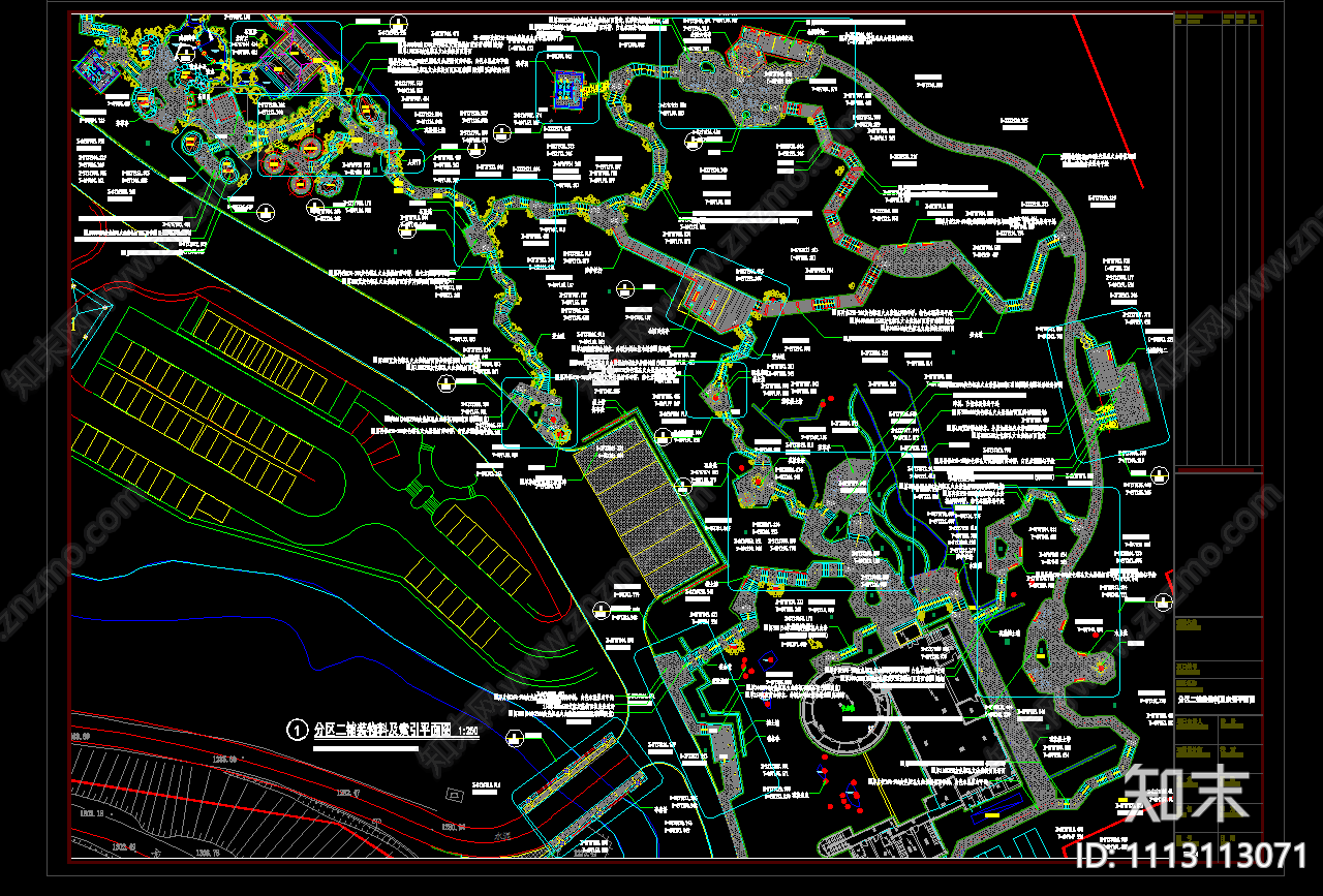 某温泉度假村分区二绿化施工图施工图下载【ID:1113113071】