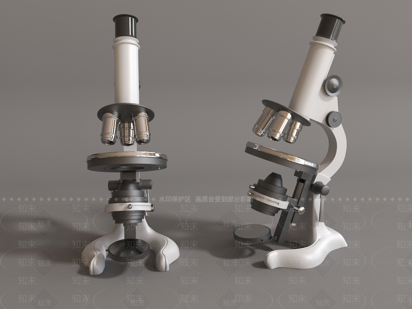 现代显微镜3D模型下载【ID:1113127252】