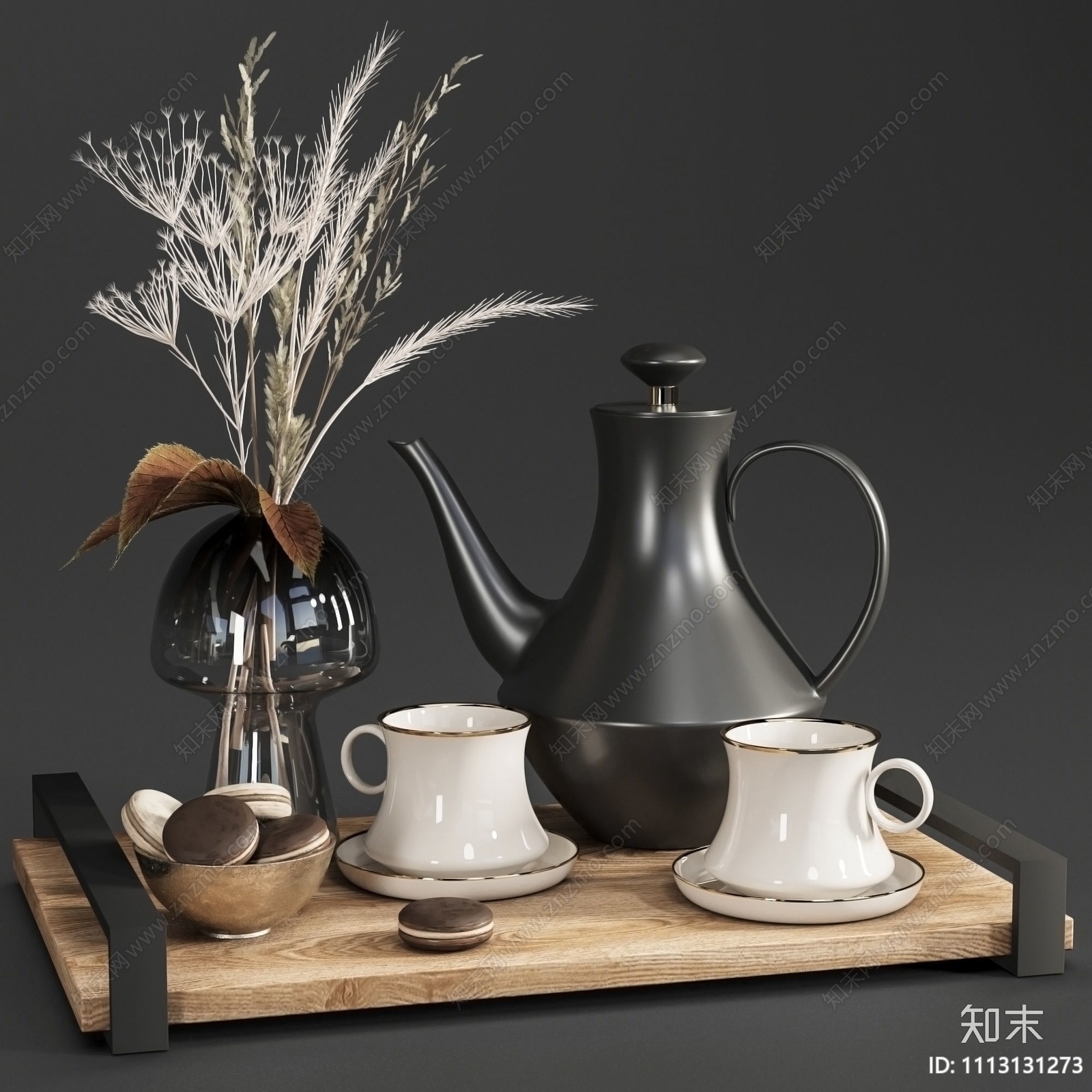 现代茶具3D模型下载【ID:1113131273】