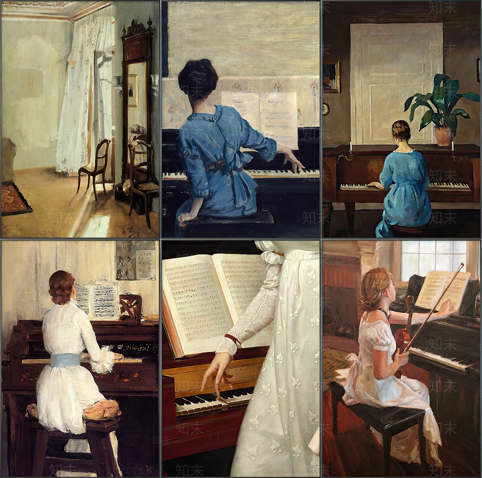 欧式复古人物艺术装饰画贴图下载【ID:1115497835】