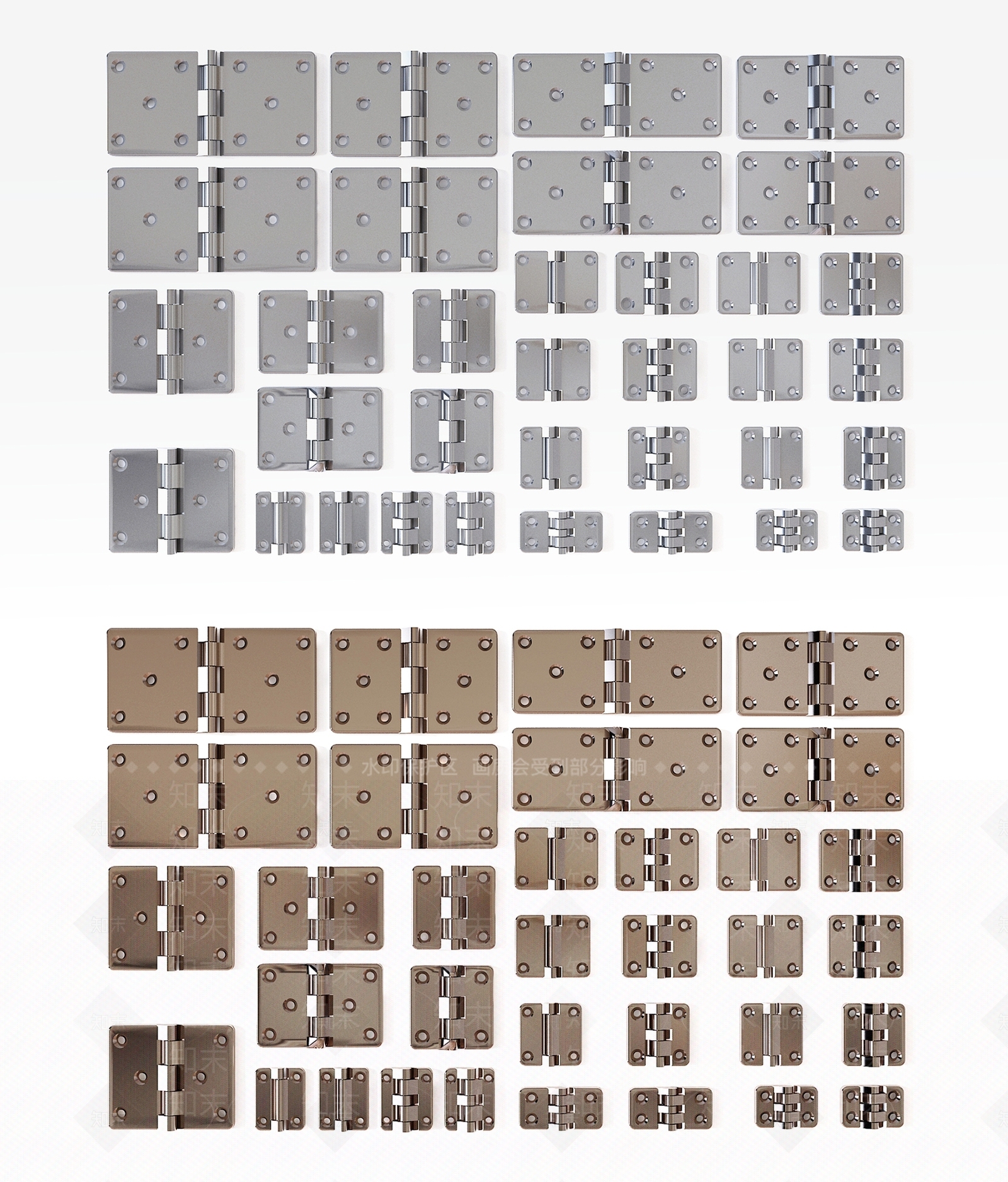 现代门铰链3D模型下载【ID:1113139478】