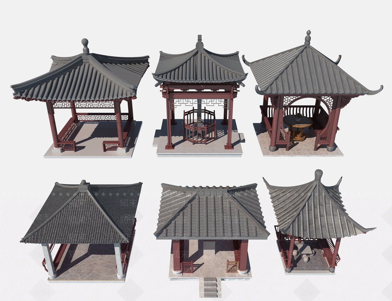 新中式亭子3D模型下载【ID:1113151788】