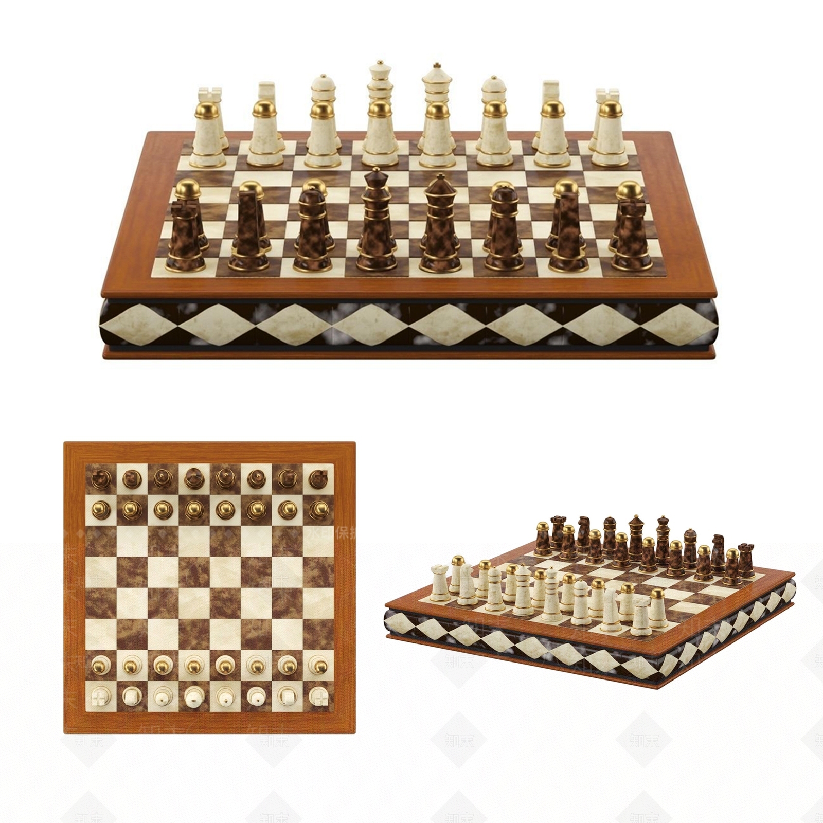 现代国际象棋3D模型下载【ID:1113180172】