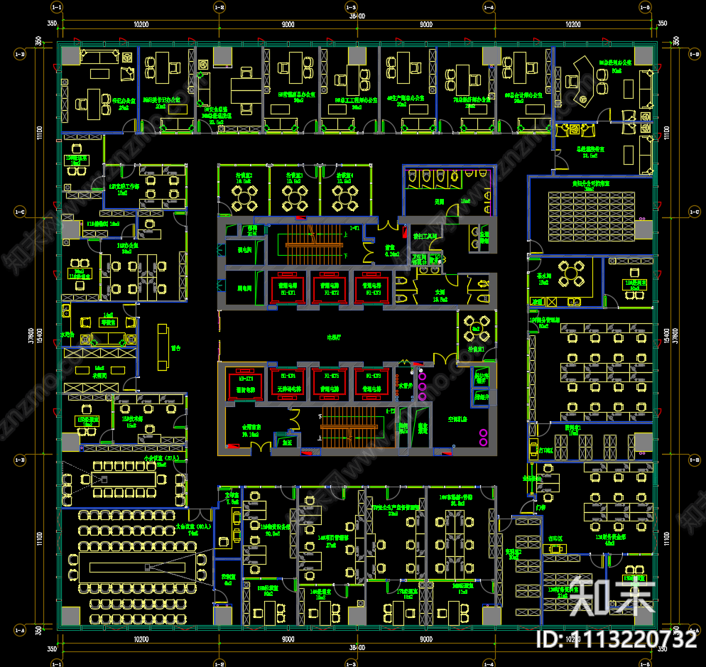 现代国企中建局cad施工图下载【ID:1113220732】