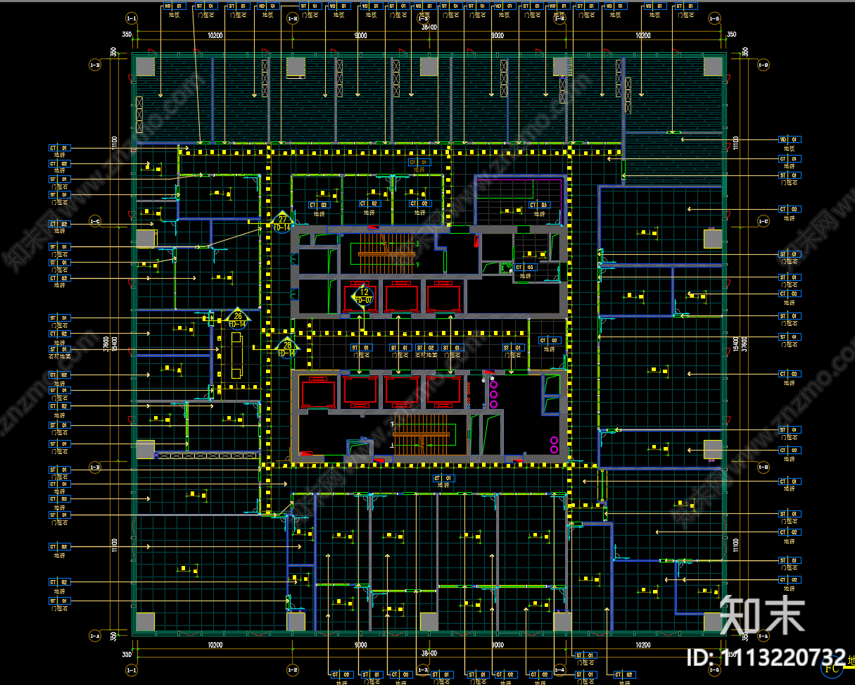 现代国企中建局cad施工图下载【ID:1113220732】