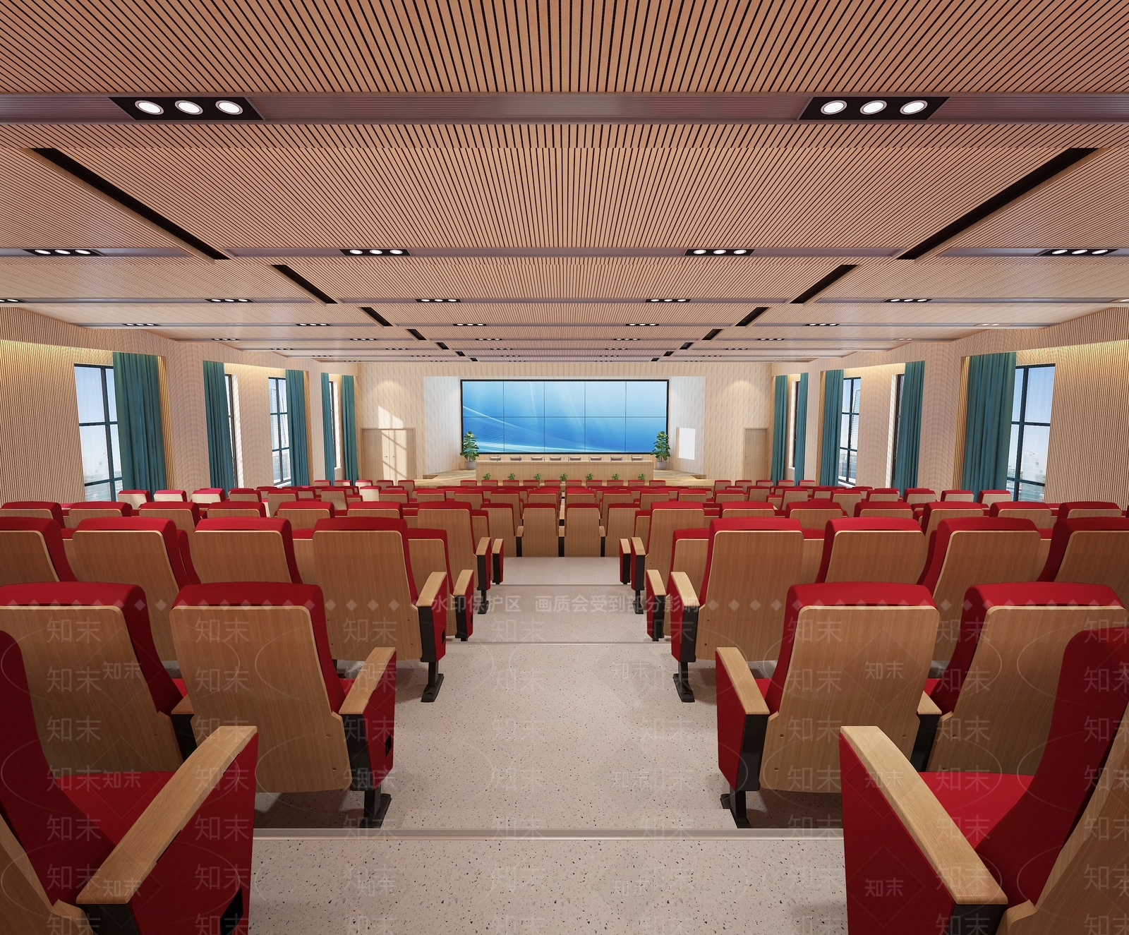 现代报告厅3D模型下载【ID:1113233525】