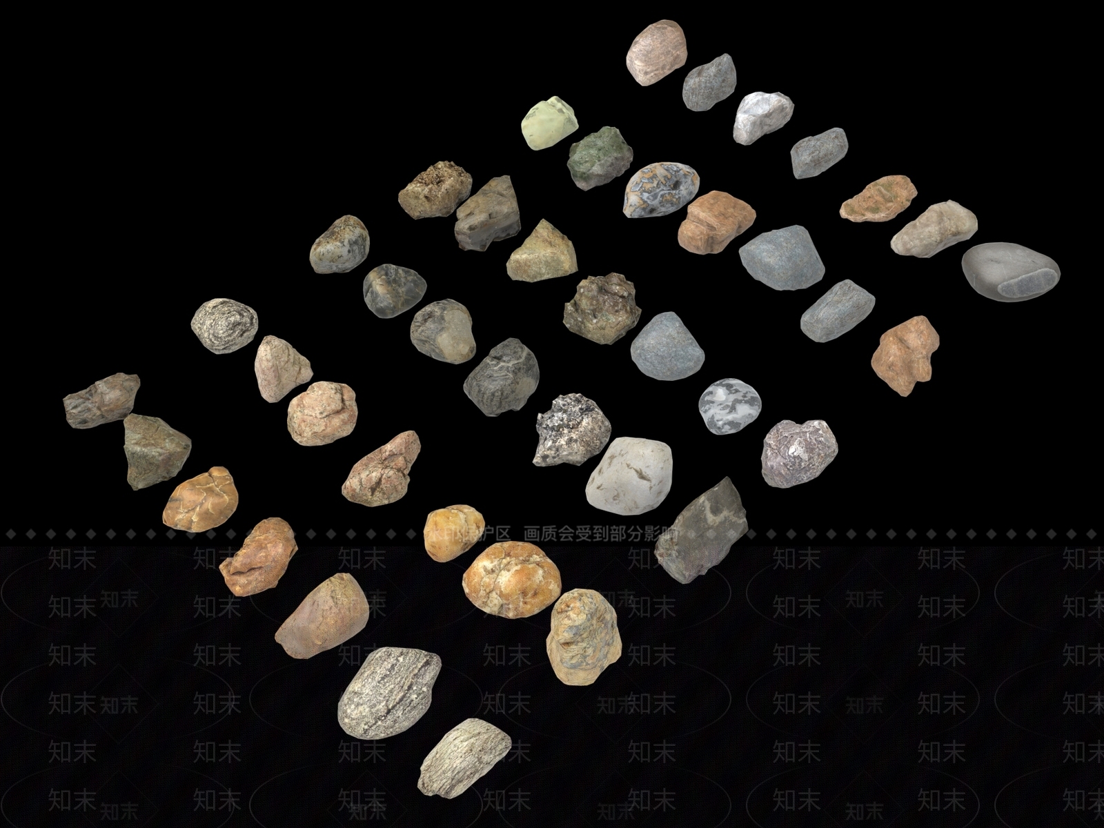 现代石头3D模型下载【ID:1113238519】